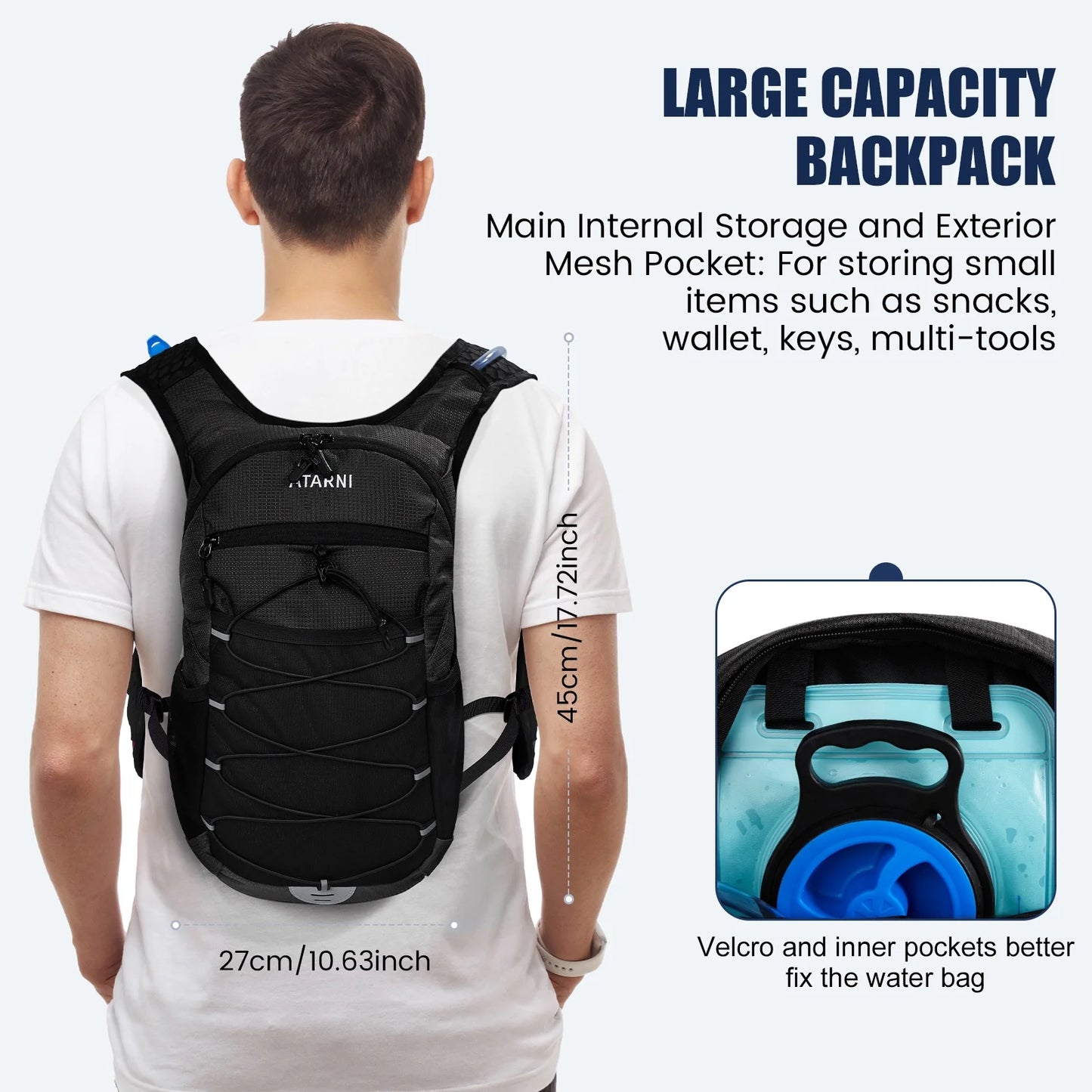 Stay Hydrated on the Go with the 17L Cycling Backpack – Your Portable Hydration Station!