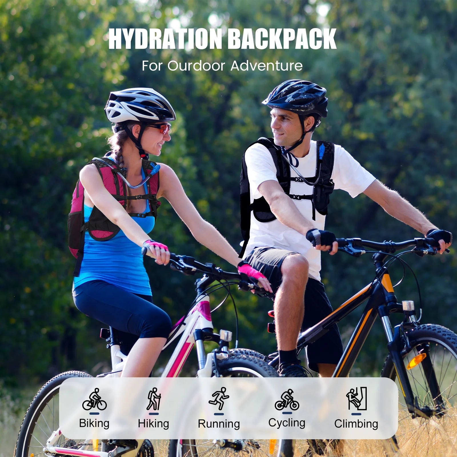 Stay Hydrated on the Go with the 17L Cycling Backpack – Your Portable Hydration Station!