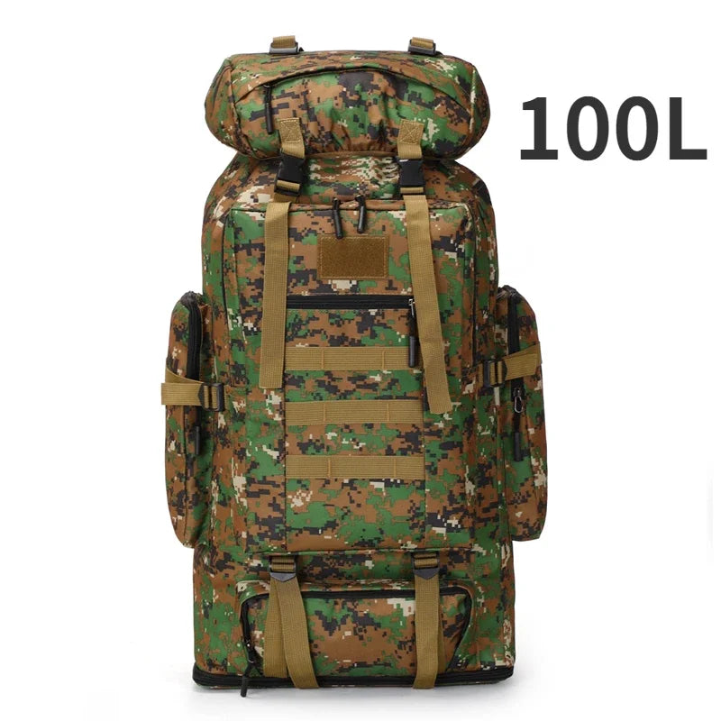 Ultimate 80L/100L Tactical Mountaineering Backpack - Perfect for Outdoor Adventures, Hiking, Camping, and Travel
