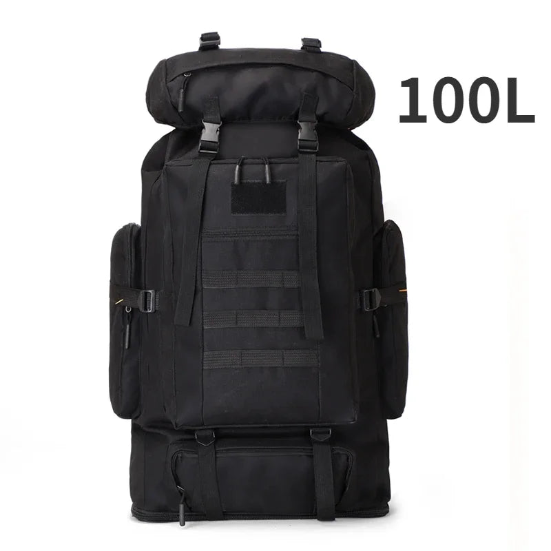 Ultimate 80L/100L Tactical Mountaineering Backpack - Perfect for Outdoor Adventures, Hiking, Camping, and Travel