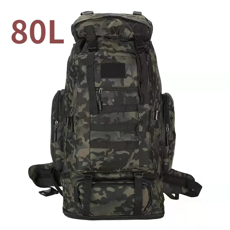 Ultimate 80L/100L Tactical Mountaineering Backpack - Perfect for Outdoor Adventures, Hiking, Camping, and Travel