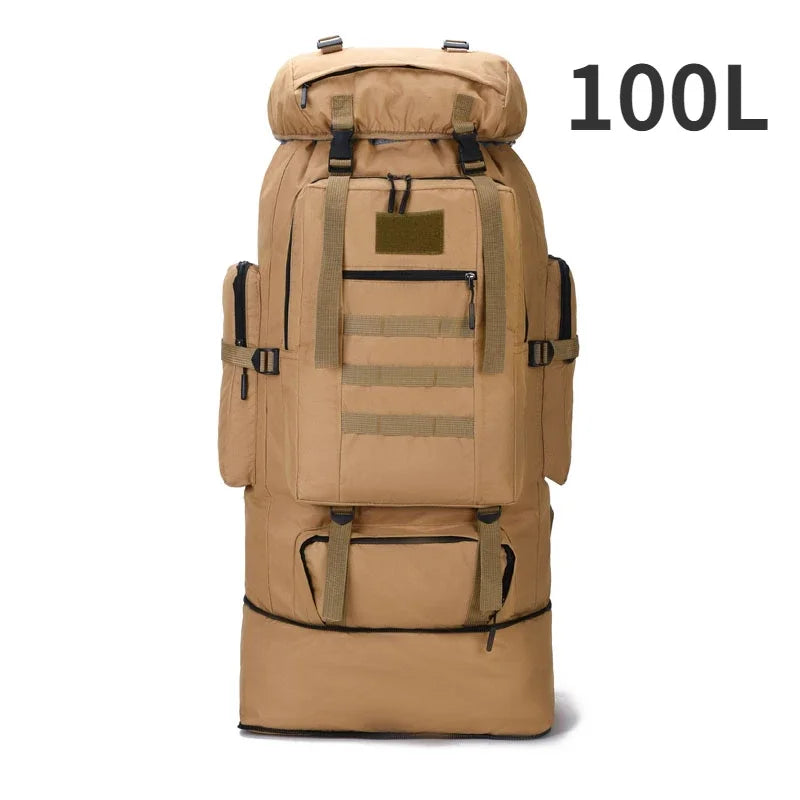 Ultimate 80L/100L Tactical Mountaineering Backpack - Perfect for Outdoor Adventures, Hiking, Camping, and Travel