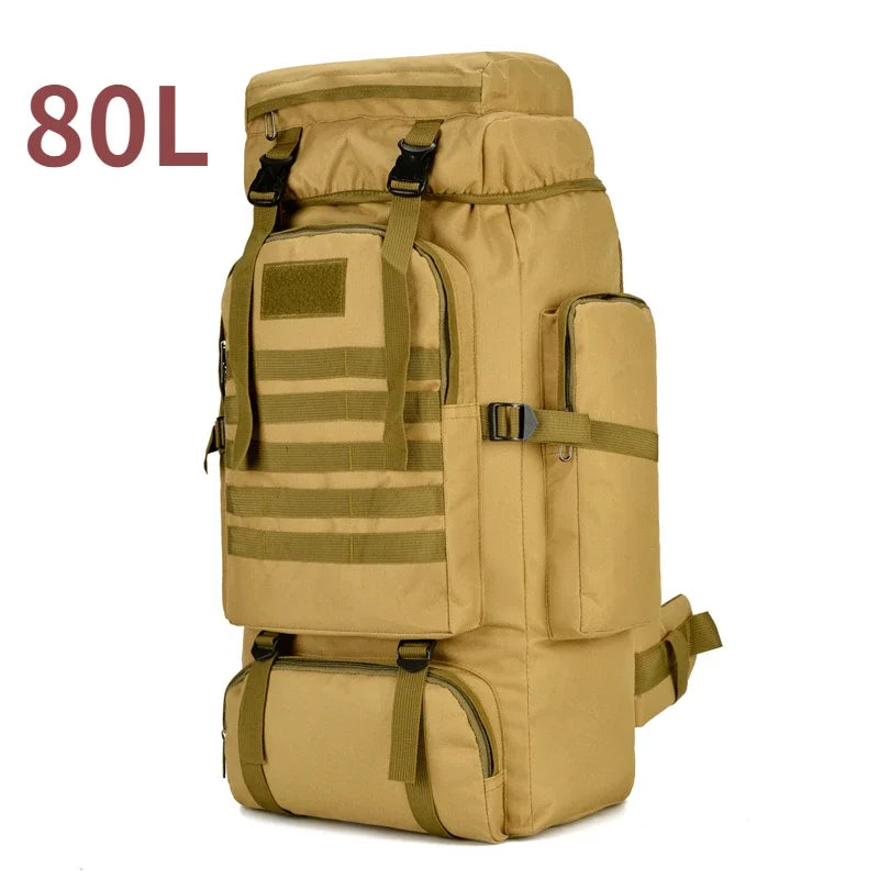 Ultimate 80L/100L Tactical Mountaineering Backpack - Perfect for Outdoor Adventures, Hiking, Camping, and Travel