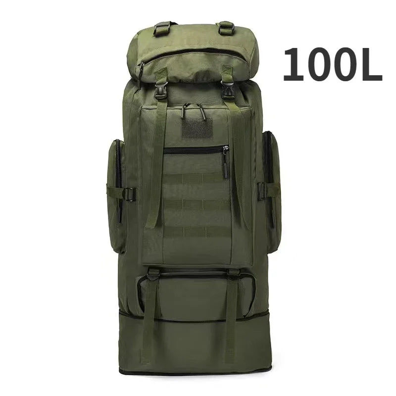 Ultimate 80L/100L Tactical Mountaineering Backpack - Perfect for Outdoor Adventures, Hiking, Camping, and Travel