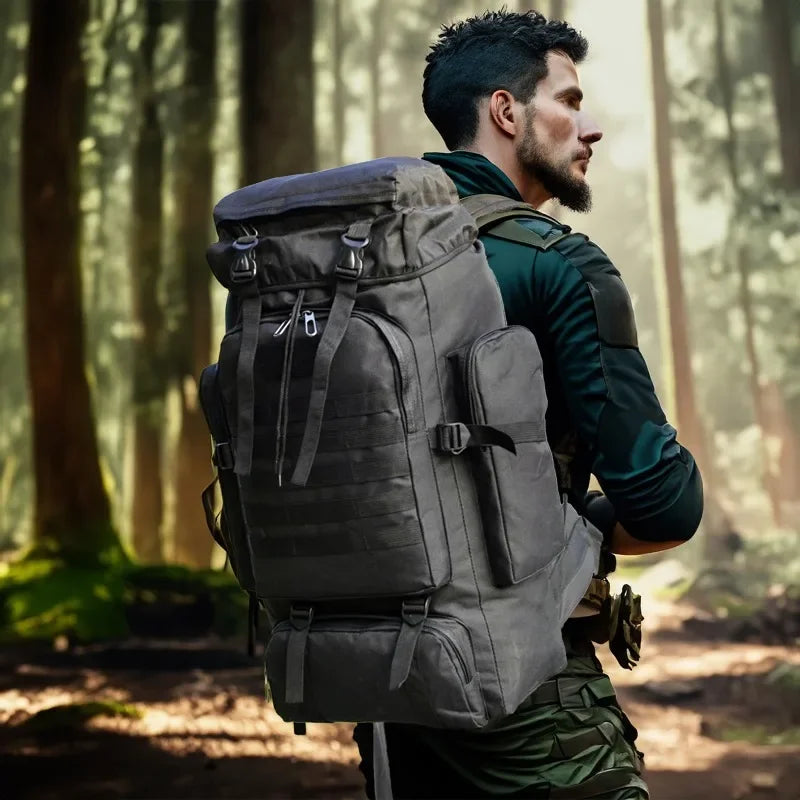 Ultimate 80L/100L Tactical Mountaineering Backpack - Perfect for Outdoor Adventures, Hiking, Camping, and Travel
