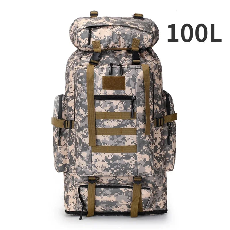 Ultimate 80L/100L Tactical Mountaineering Backpack - Perfect for Outdoor Adventures, Hiking, Camping, and Travel