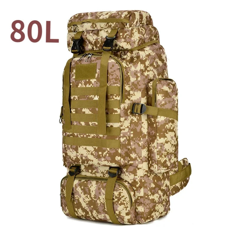 Ultimate 80L/100L Tactical Mountaineering Backpack - Perfect for Outdoor Adventures, Hiking, Camping, and Travel