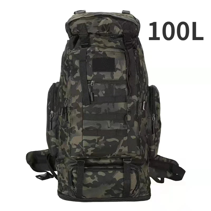 Ultimate 80L/100L Tactical Mountaineering Backpack - Perfect for Outdoor Adventures, Hiking, Camping, and Travel
