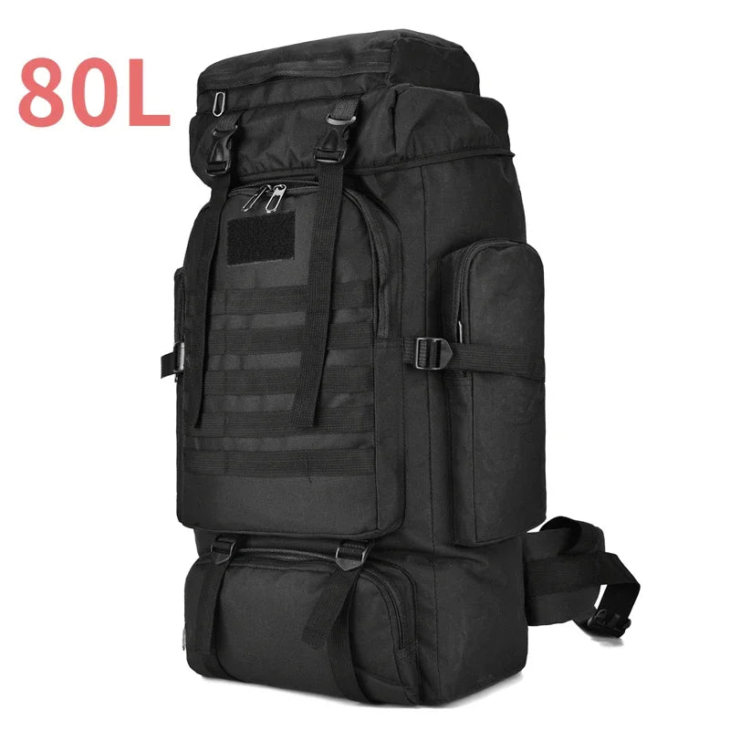 Ultimate 80L/100L Tactical Mountaineering Backpack - Perfect for Outdoor Adventures, Hiking, Camping, and Travel
