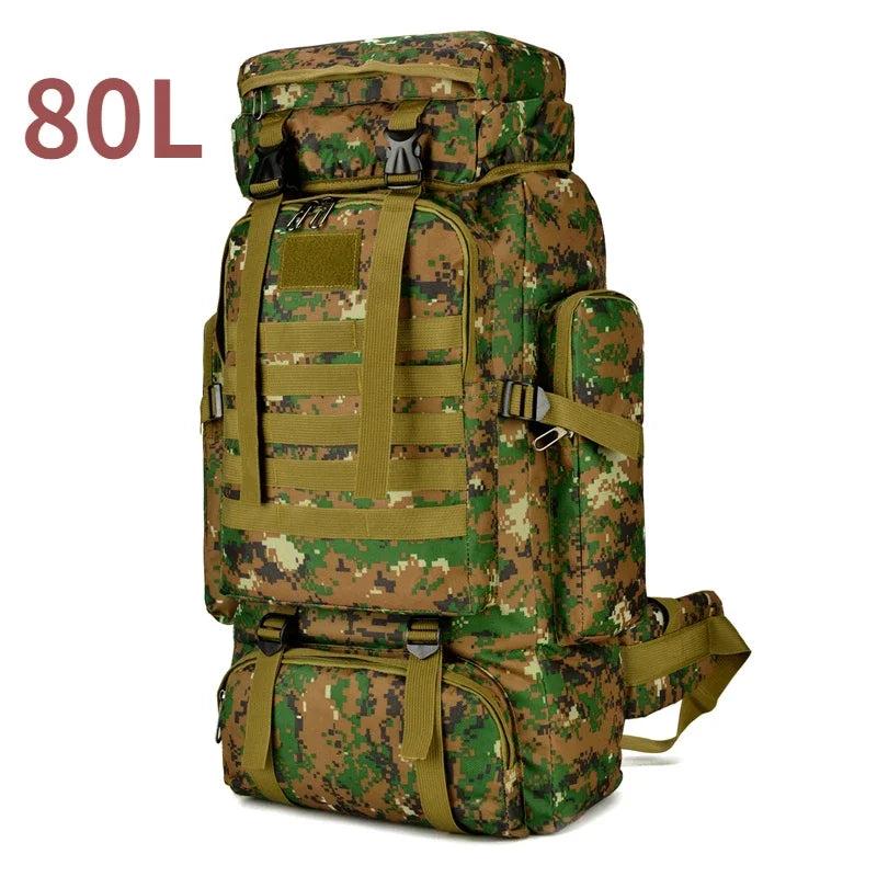 Ultimate 80L/100L Tactical Mountaineering Backpack - Perfect for Outdoor Adventures, Hiking, Camping, and Travel