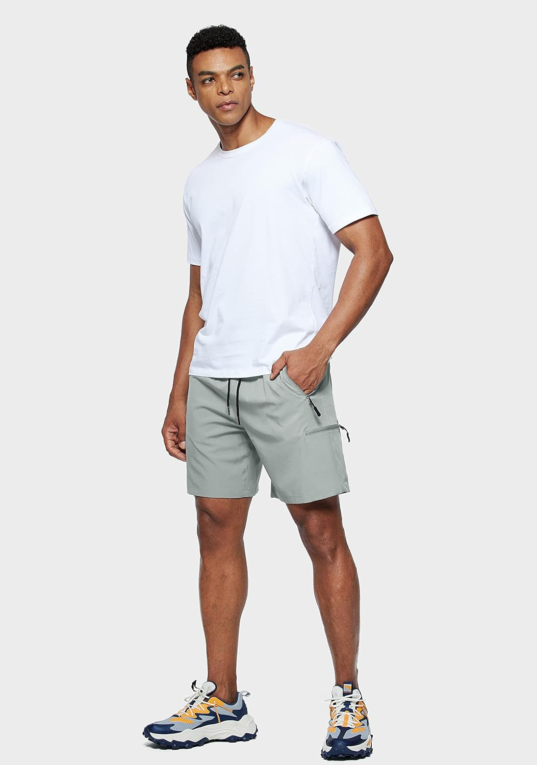 Men'S Hiking Cargo Shorts Stretch Quick Dry Lightweight Shorts for Men Fishing Athletic Shorts with Pockets