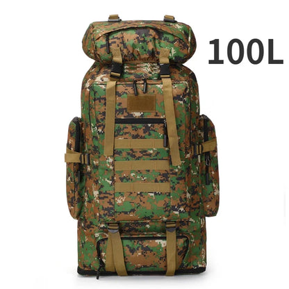 Ultimate 80L/100L Tactical Mountaineering Backpack - Perfect for Outdoor Adventures, Hiking, Camping, and Travel