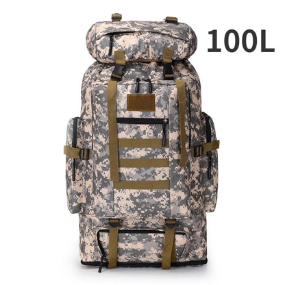 Ultimate 80L/100L Tactical Mountaineering Backpack - Perfect for Outdoor Adventures, Hiking, Camping, and Travel