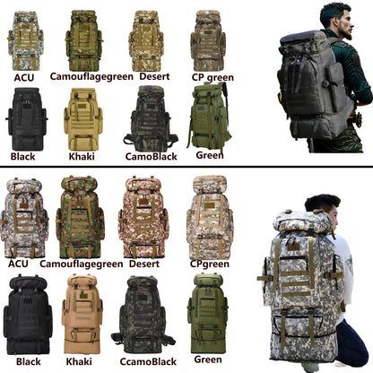 Ultimate 80L/100L Tactical Mountaineering Backpack - Perfect for Outdoor Adventures, Hiking, Camping, and Travel