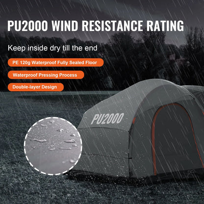The Ultimate 8x8 SUV Camping Tent with Rainfly.